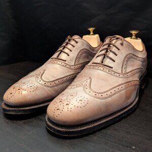 Salvador Ferragamo Oxford Brogues Leather brown/silver 11 D